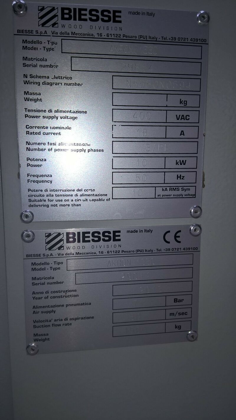 Used Biesse Akron 1330