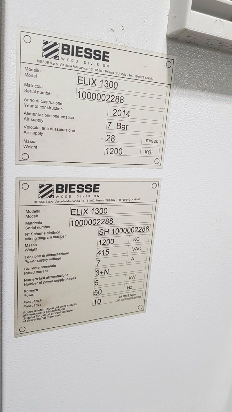 Used Biesse Elix 1300