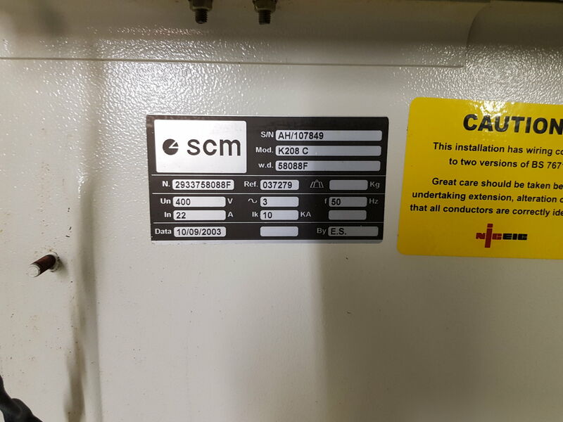 Used SCM K208 Edgebander