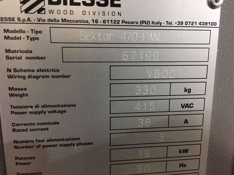 Used Biesse SELCO Sektor 470 TP