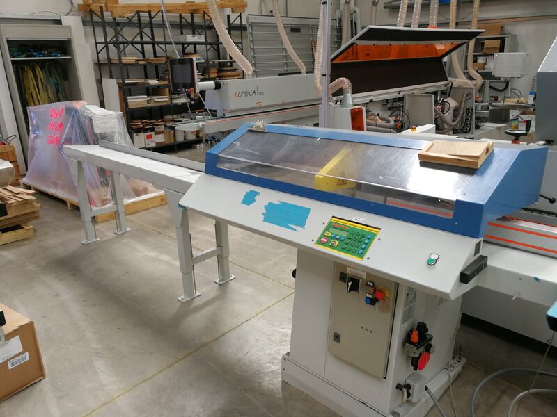 Used TigerStop 350 Upcut Saw with 4.8 Pusher