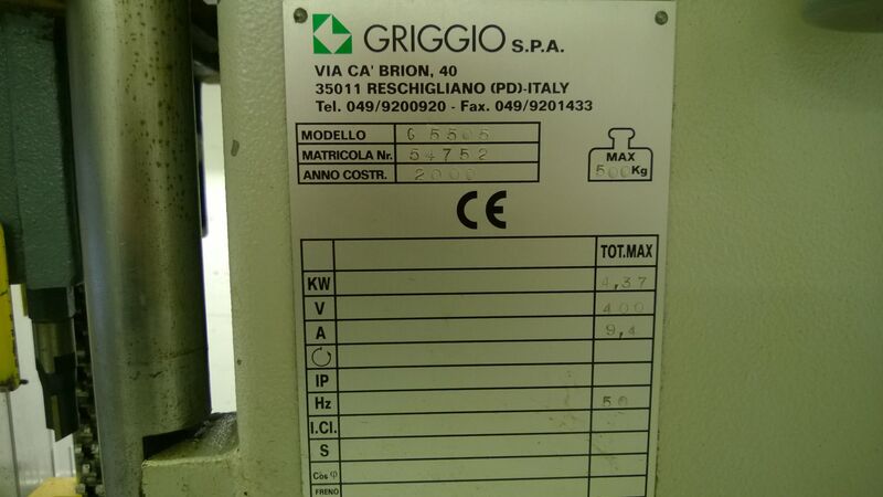 Used Griggio G550S