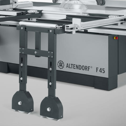 Altendorf F45 Cross Slide with Floor Support Roller