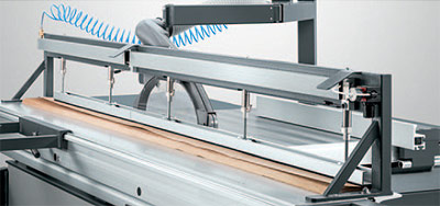 A photo of the Altendorf F45 pneumatic pressure beam