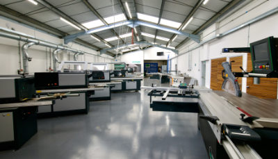 A photo of the R&J Altendorf showroom