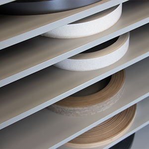An image of stacked edging materials
