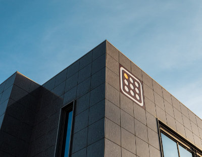 A close-up photo of the Vitap headquarters in Florence, Italy